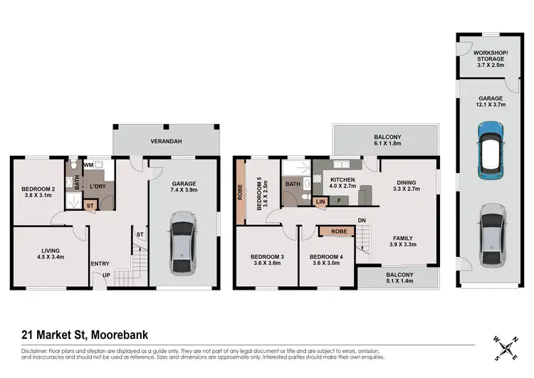 Floorplan of Homely house listing, 21 Market Street, Moorebank NSW 2170