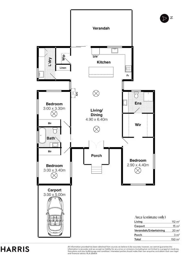 Floorplan of Homely house listing, 21 Somers Road, Victor Harbor SA 5211