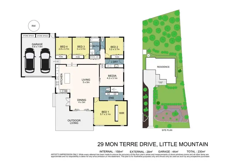 Floorplan of Homely house listing, 29 Mon Terre Drive, Little Mountain QLD 4551