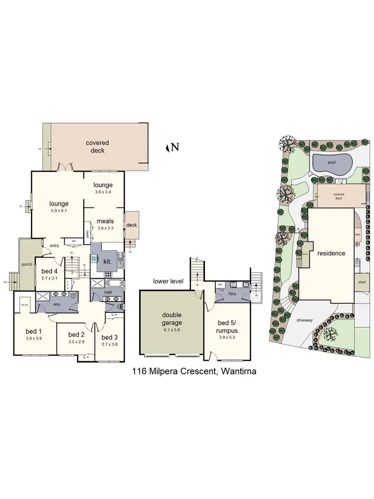 Floorplan of Homely house listing, 116 Milpera Crescent, Wantirna VIC 3152
