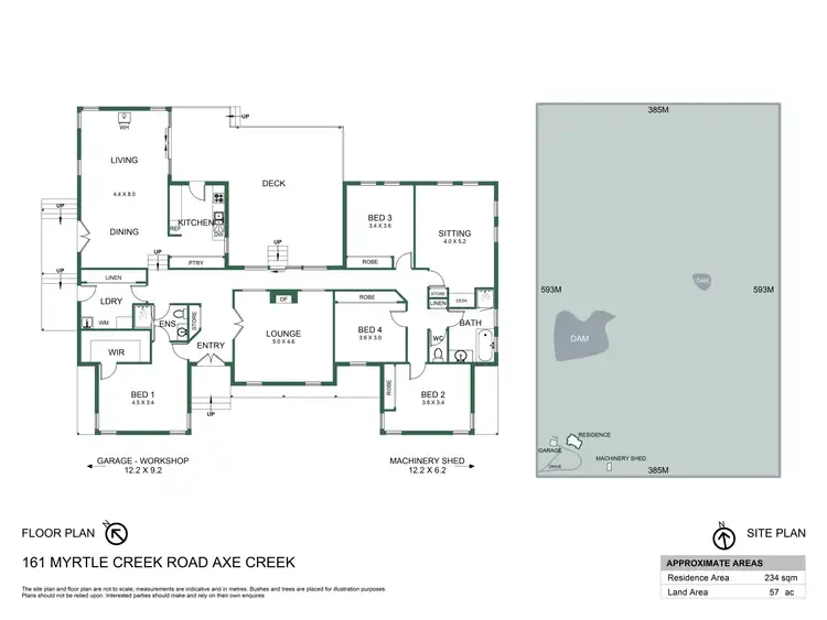 Floorplan of Homely house listing, 161 Myrtle Creek Road, Axe Creek VIC 3551