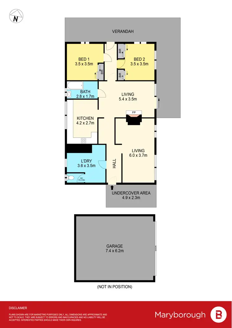Floorplan of Homely house listing, 20 Albert Street, Maryborough VIC 3465