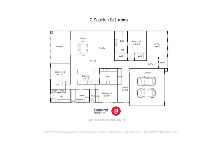 Floorplan of Homely house listing, 12 Scanlon Street, Lucas VIC 3350