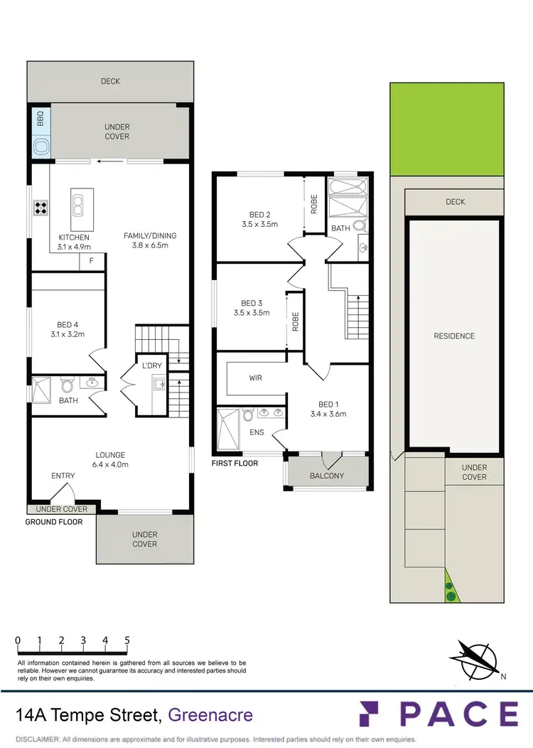 Floorplan of Homely semi-detached listing, 14A Tempe Street, Greenacre NSW 2190