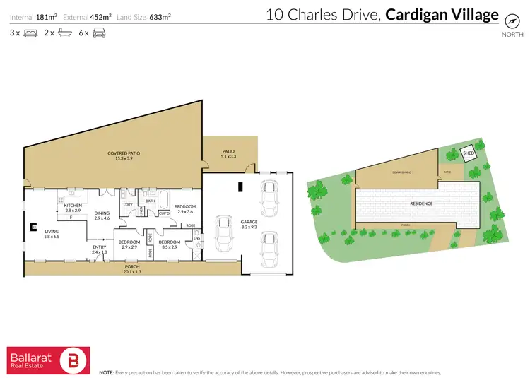 Floorplan of Homely house listing, 10 Charles Drive, Cardigan Village VIC 3352