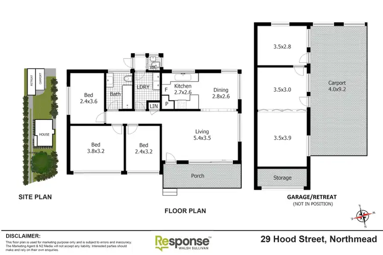 Floorplan of Homely house listing, 29 Hood Street, Northmead NSW 2152