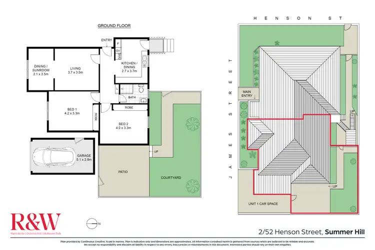 Floorplan of Homely apartment listing, 2/52 Henson Street, Summer Hill NSW 2130