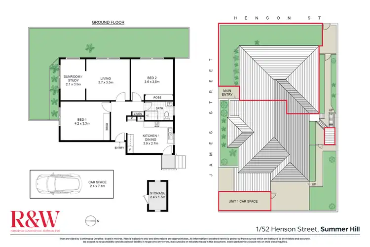 Floorplan of Homely apartment listing, 1/52 Henson Street, Summer Hill NSW 2130