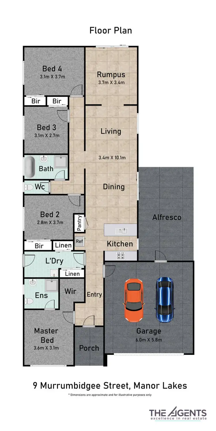 Floorplan of Homely house listing, 9 Murrumbidgee Street, Manor Lakes VIC 3024