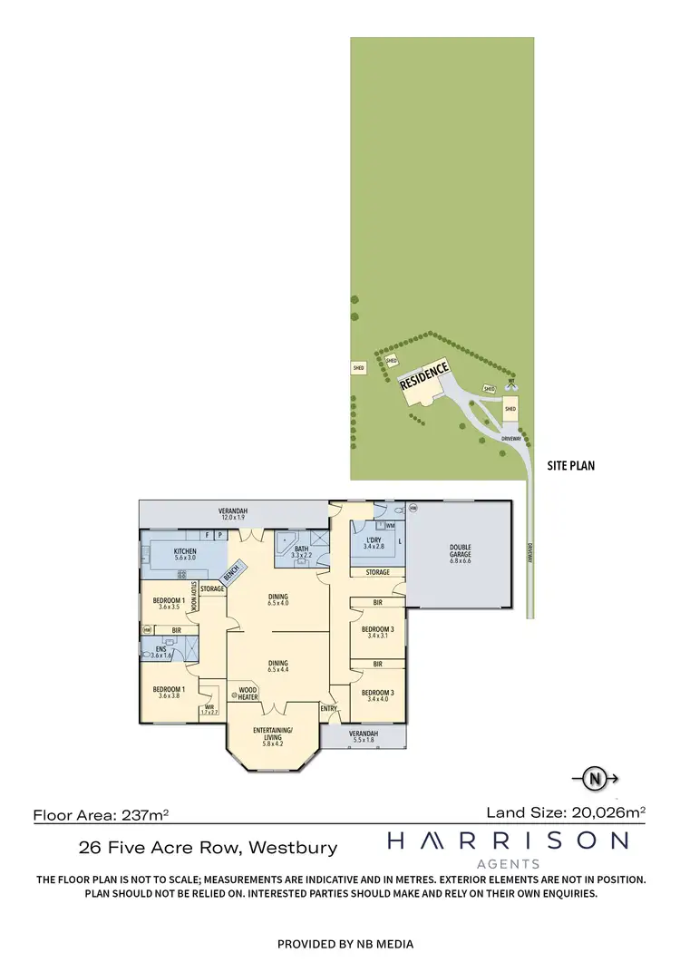 Floorplan of Homely house listing, 26 Five Acre Row, Westbury TAS 7303