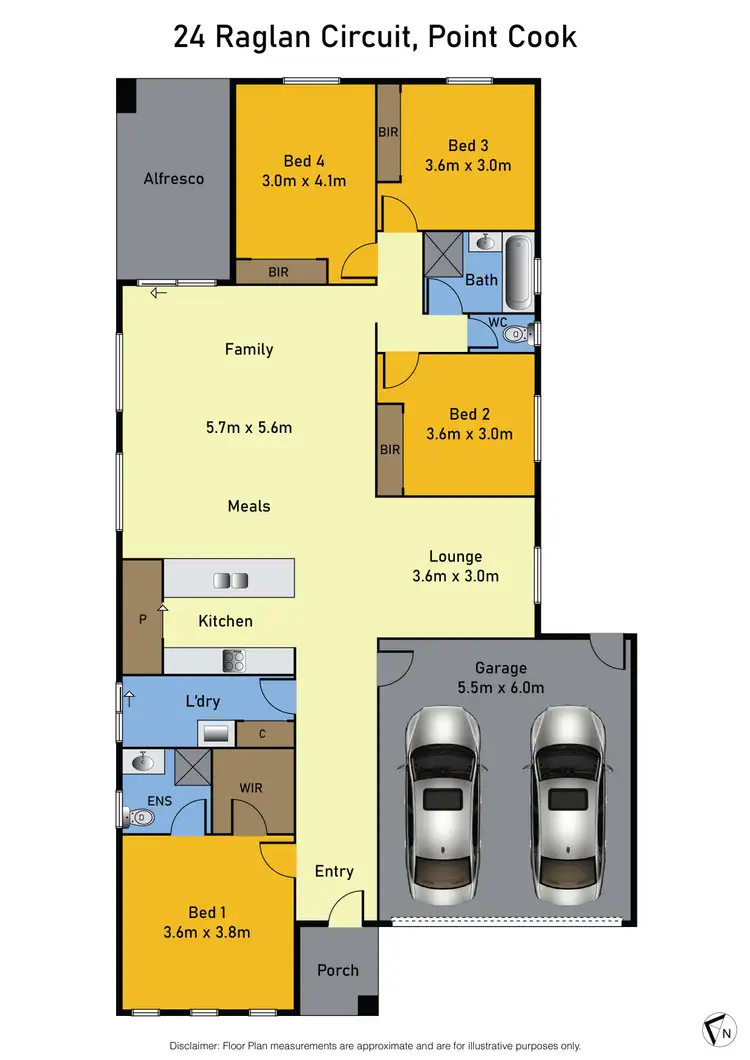 Floorplan of Homely house listing, 24 Raglan Circuit, Point Cook VIC 3030