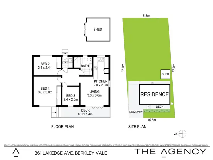 Floorplan of Homely house listing, 361 Lakedge Avenue, Berkeley Vale NSW 2261