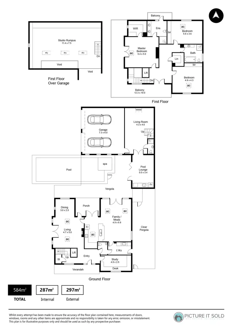 Floorplan of Homely house listing, 3 Rentoul Avenue, Netherby SA 5062