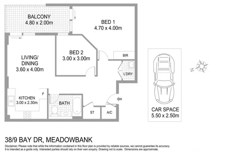Floorplan of Homely apartment listing, 9 Bay Drive, Meadowbank NSW 2114