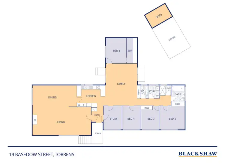 Floorplan of Homely house listing, 19 Basedow Street, Torrens ACT 2607