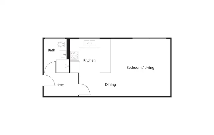 Floorplan of Homely studio listing, 73/3 Waddell Place, Curtin ACT 2605