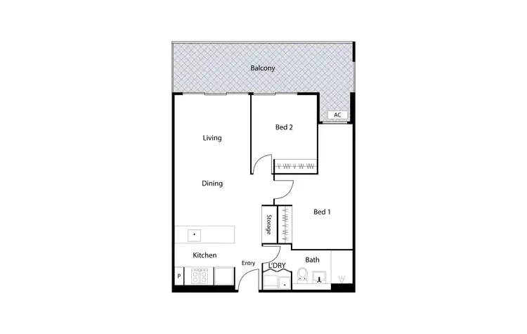 Floorplan of Homely apartment listing, 63/1 Surprize Place, Phillip ACT 2606