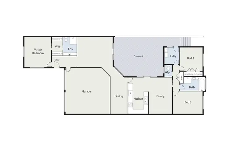 Floorplan of Homely unit listing, 8/3 Hansen Circuit, Isaacs ACT 2607