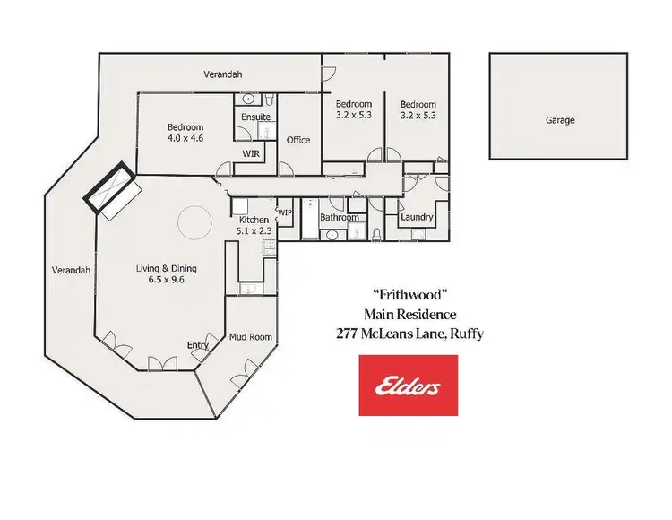 Floorplan of Homely rural property listing, 277 McLeans Lane, Ruffy VIC 3666