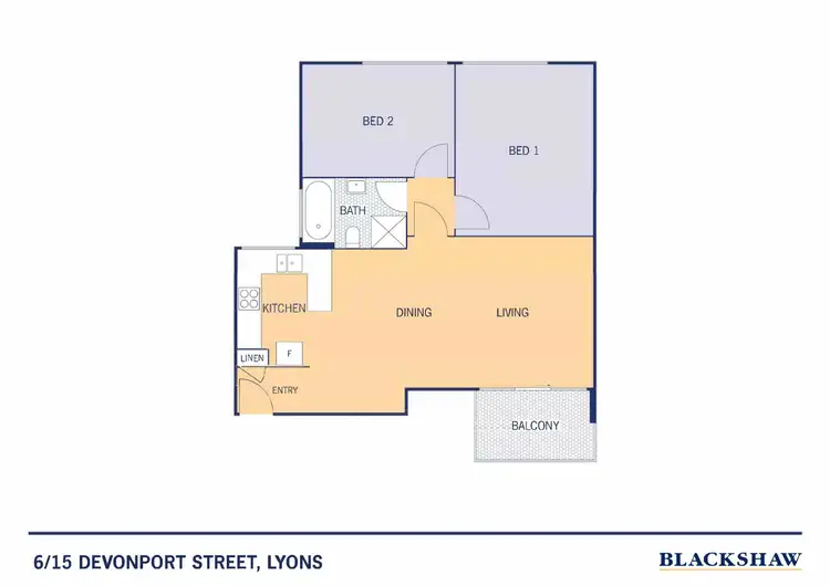 Floorplan of Homely apartment listing, 6/15 Devonport Street, Lyons ACT 2606