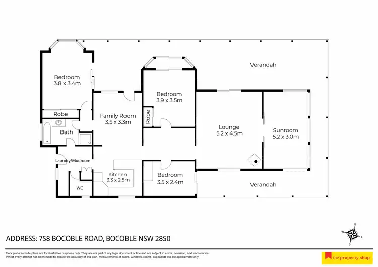 Floorplan of Homely rural property listing, 758 Bocoble Road, Mudgee NSW 2850