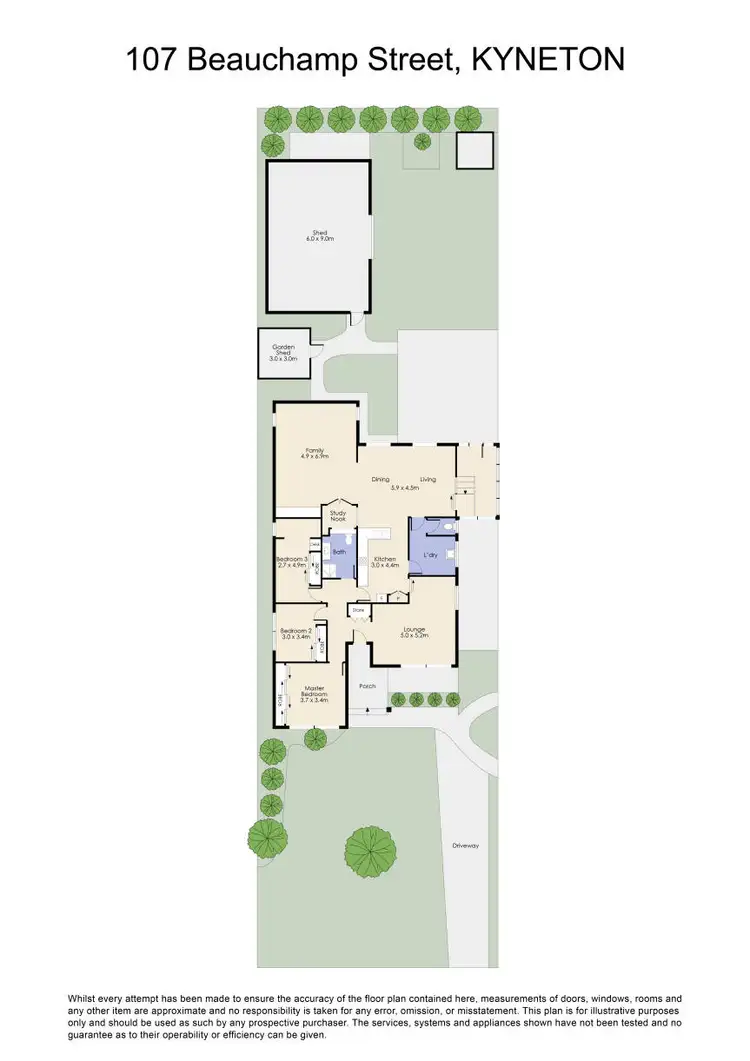 Floorplan of Homely house listing, 107 Beauchamp Street, Kyneton VIC 3444