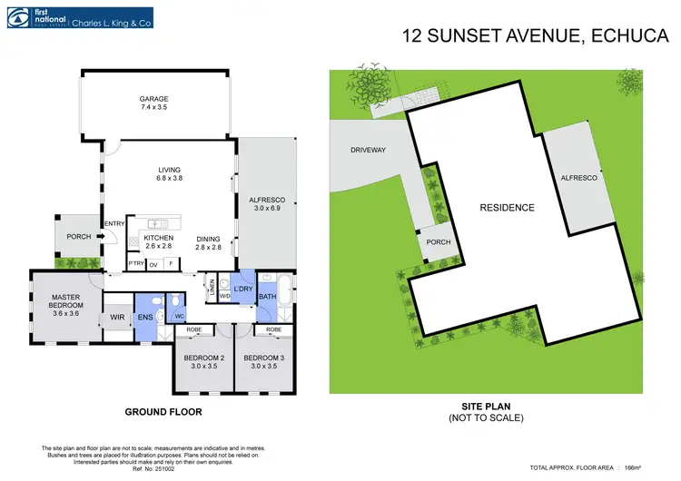Floorplan of Homely house listing, 12 Sunset Avenue, Echuca VIC 3564