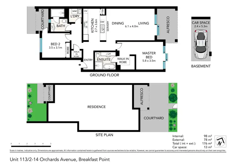 Floorplan of Homely apartment listing, 113/2-14 Orchards Avenue, Breakfast Point NSW 2137