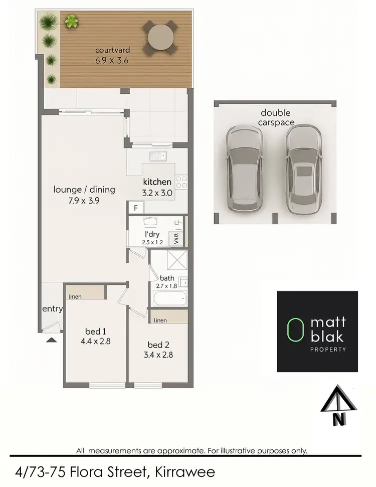 Floorplan of Homely unit listing, 4/73-75 Flora Street, Kirrawee NSW 2232