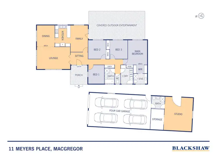 Floorplan of Homely house listing, 11 Meyers Place, Macgregor ACT 2615