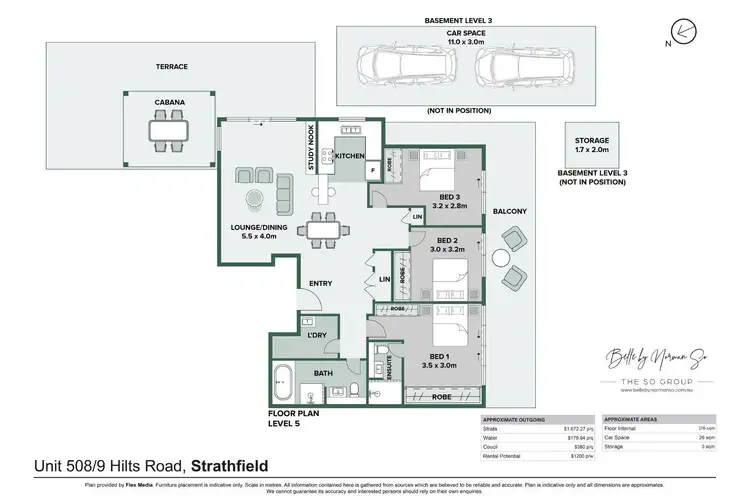 Floorplan of Homely apartment listing, 508/9 Hilts Road, Strathfield NSW 2135