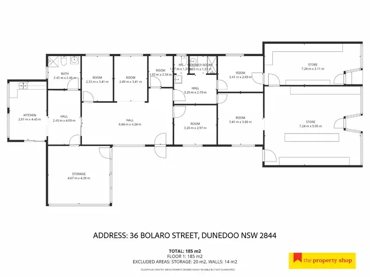 Floorplan of Homely house listing, 36 Bolaro Street, Dunedoo NSW 2844