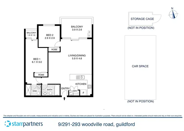 Floorplan of Homely apartment listing, 9/291-293 Woodville Road, Guildford NSW 2161