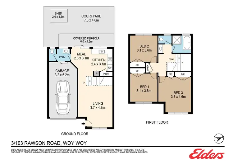 Floorplan of Homely townhouse listing, 3/103 Rawson Road, Woy Woy NSW 2256