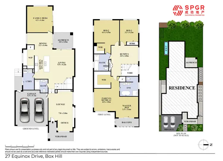 Floorplan of Homely house listing, 27 Equinox Drive, Box Hill NSW 2765