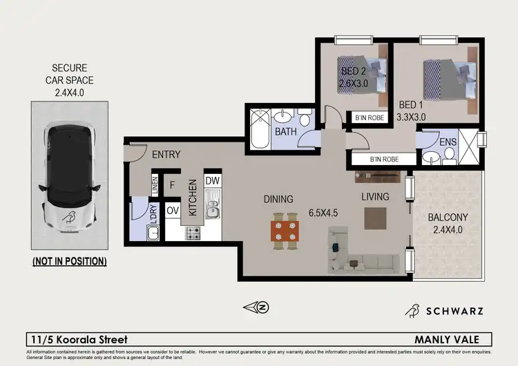 Floorplan of Homely apartment listing, 11/5 Koorala Street, Manly Vale NSW 2093