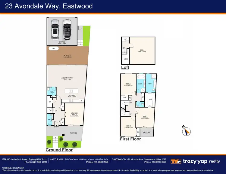 Floorplan of Homely house listing, 23 Avondale Way, Eastwood NSW 2122