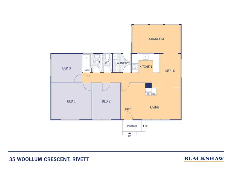 Floorplan of Homely house listing, 35 Woollum Crescent, Rivett ACT 2611
