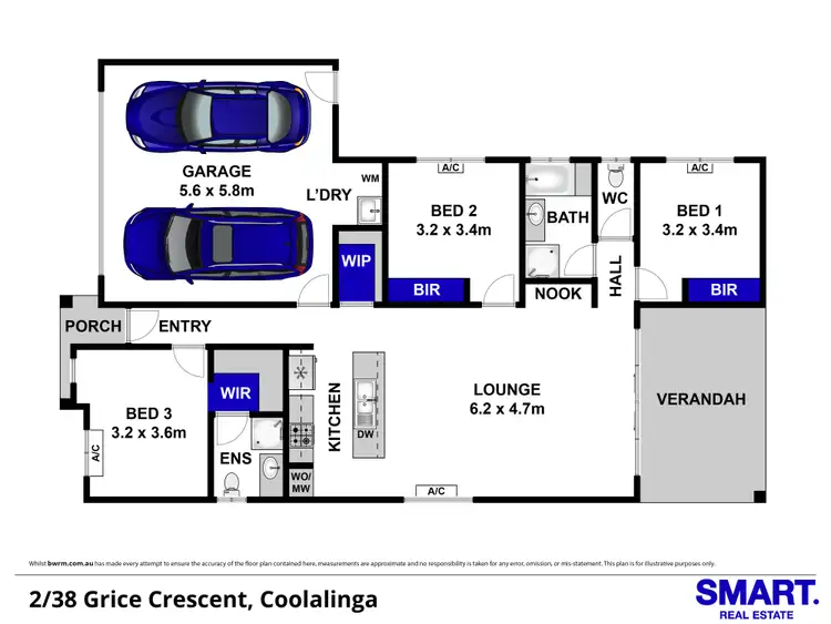 Floorplan of Homely unit listing, 2/38 Grice Crescent, Coolalinga NT 839