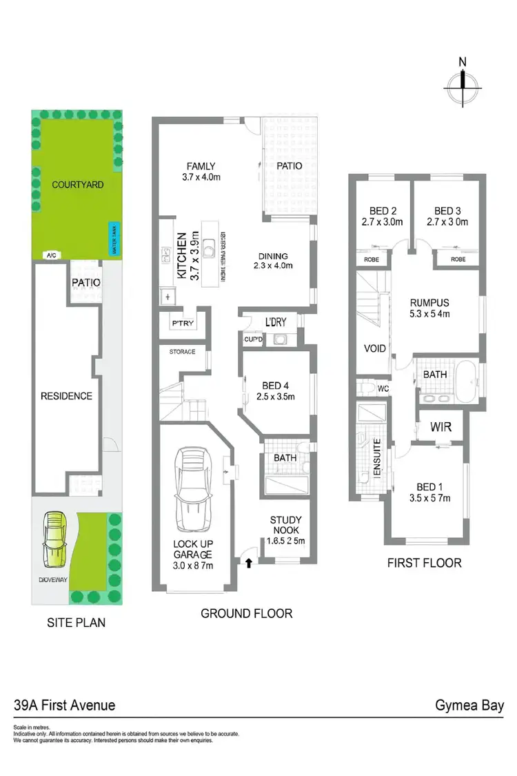 Floorplan of Homely semi-detached listing, 39A First Avenue, Gymea Bay NSW 2227