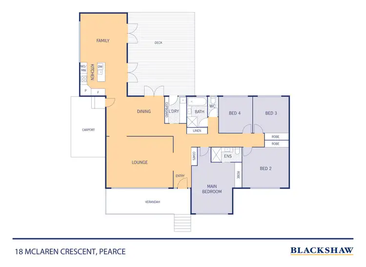Floorplan of Homely house listing, 18 McLaren Crescent, Pearce ACT 2607