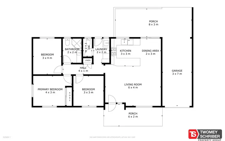 Floorplan of Homely house listing, 14 Ward Street, Mooroobool QLD 4870