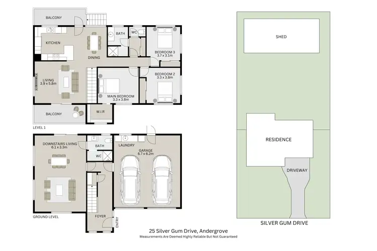 Floorplan of Homely house listing, 25 Silver Gum Drive, Andergrove QLD 4740