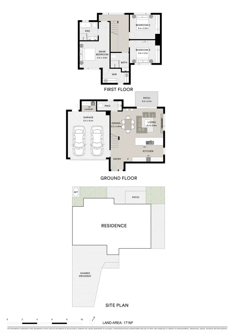 Floorplan of Homely townhouse listing, 3/3 Maple Crescent, Bell Park VIC 3215