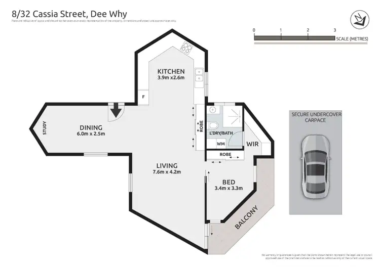 Floorplan of Homely apartment listing, 8/32 Cassia Street, Dee Why NSW 2099