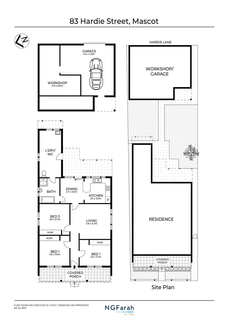 Floorplan of Homely house listing, 83 Hardie Street, Mascot NSW 2020