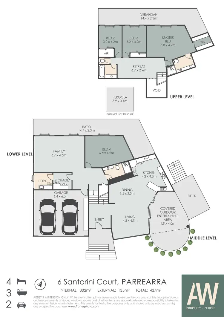 Floorplan of Homely house listing, 6 Santorini Court, Kawana Island QLD 4575