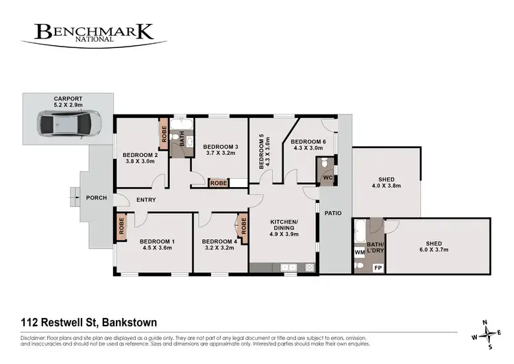Floorplan of Homely house listing, 112 & 114 Restwell Street, Bankstown NSW 2200