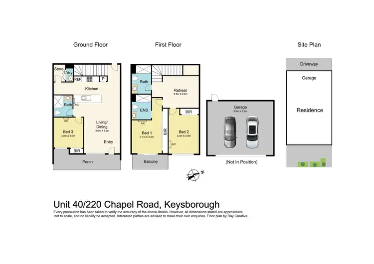 Floorplan of Homely townhouse listing, 40/220 Chapel Road, Keysborough VIC 3173