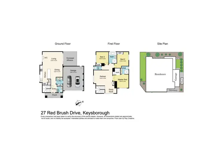 Floorplan of Homely house listing, 27 Red Brush Drive, Keysborough VIC 3173
